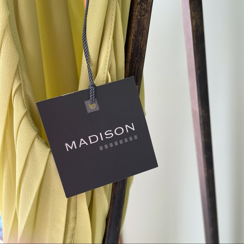 SOLD Madison Lime Green Maxi Dress Small NWT - Picture 5 of 15